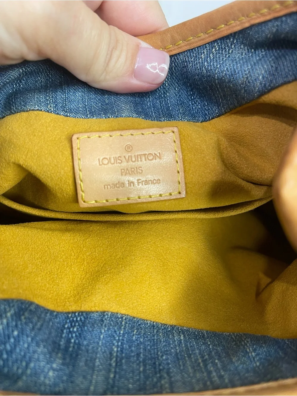 Louis Vuitton Blue Denim Monogram Pleaty
